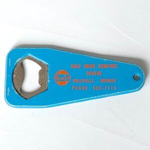 Vintage Gulf Home Comfort Centre Bottle Opener Belleville, Ontario